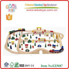 2014 nouveau train 89pcs, jouets en bois, jouets populaires pour les enfants, jouets de voie de vente chaude